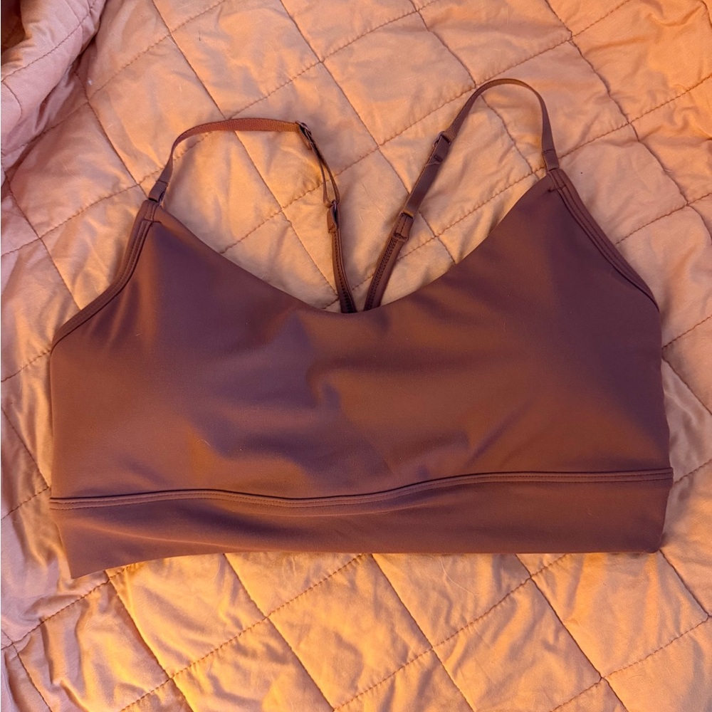 P’Tula Sweeney Burnt Orange Racerback Sports Bra XL VGUC